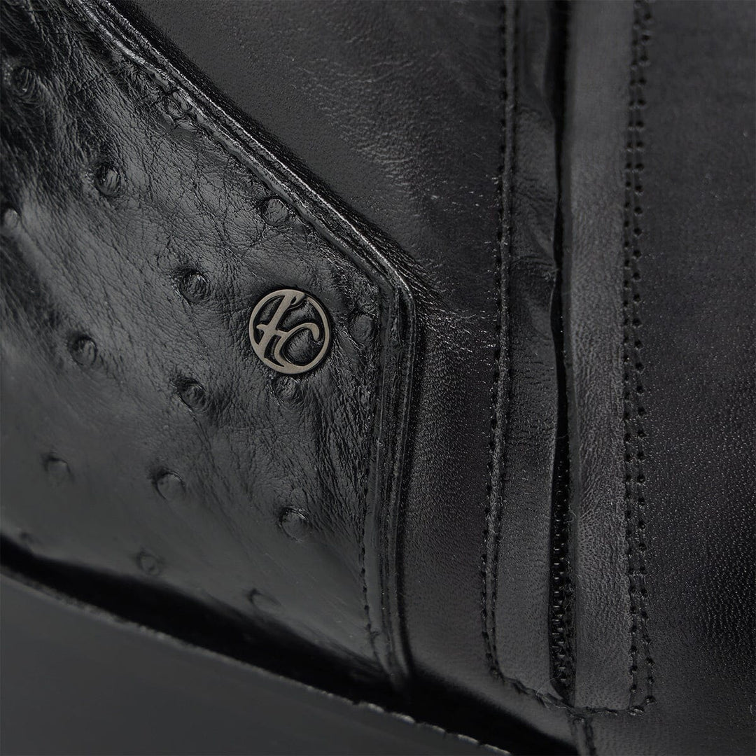 Bota de vestir en piel genuina de avestruz para caballero Botas y Botines 