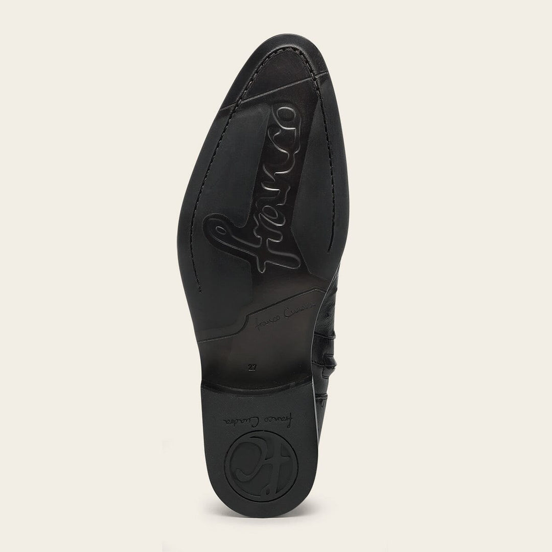 Bota de vestir en piel genuina de avestruz para caballero Botas y Botines 