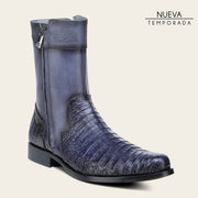 Bota de vestir en piel genuina de caimán para caballero Botas y Botines 