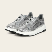 Tenis en piel genuina de pitón para dama