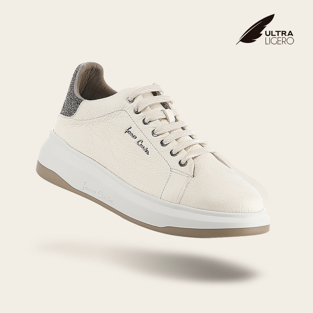 Tenis en piel genuina de venado para dama