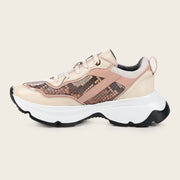 Tenis en piel genuina de pitón para dama Tenis 