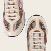 Tenis en piel genuina de pitón para dama Tenis 