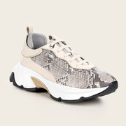 Tenis en piel genuina de pitón para dama Tenis 