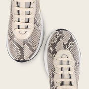 Tenis en piel genuina de pitón para dama Tenis 