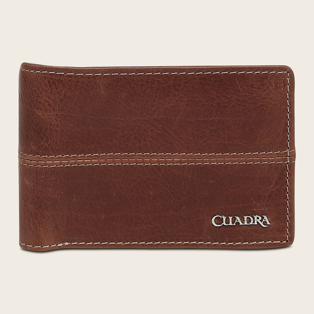 Cartera en piel genuina para caballero