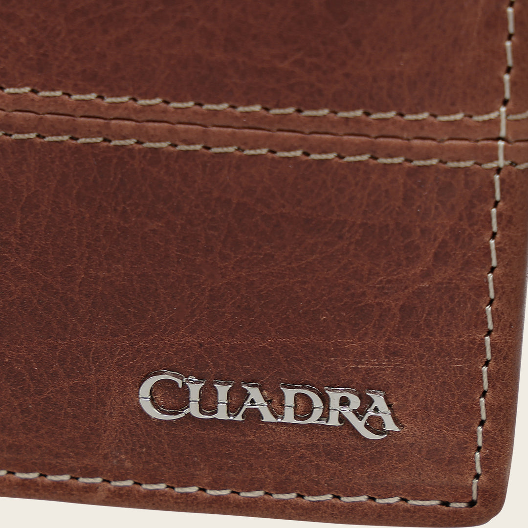 Cartera en piel genuina para caballero