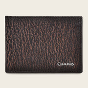 Cartera en piel genuina de tiburón para caballero Carteras 