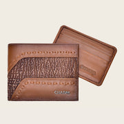 Cartera en piel genuina de tiburón para caballero Carteras 