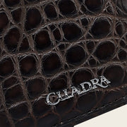 Tarjetero en piel genuina de alligator para caballero Carteras 