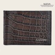 Cartera en piel genuina de alligator para caballero Carteras 