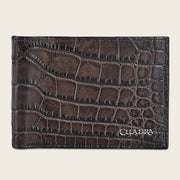 Cartera en piel genuina de alligator para caballero Carteras 