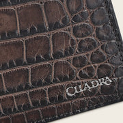 Cartera en piel genuina de alligator para caballero Carteras 