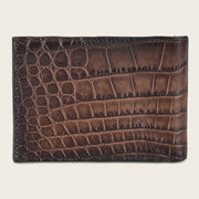 Cartera en piel genuina de alligator para caballero Carteras 