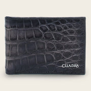 Cartera en piel genuina de alligator para caballero Carteras 