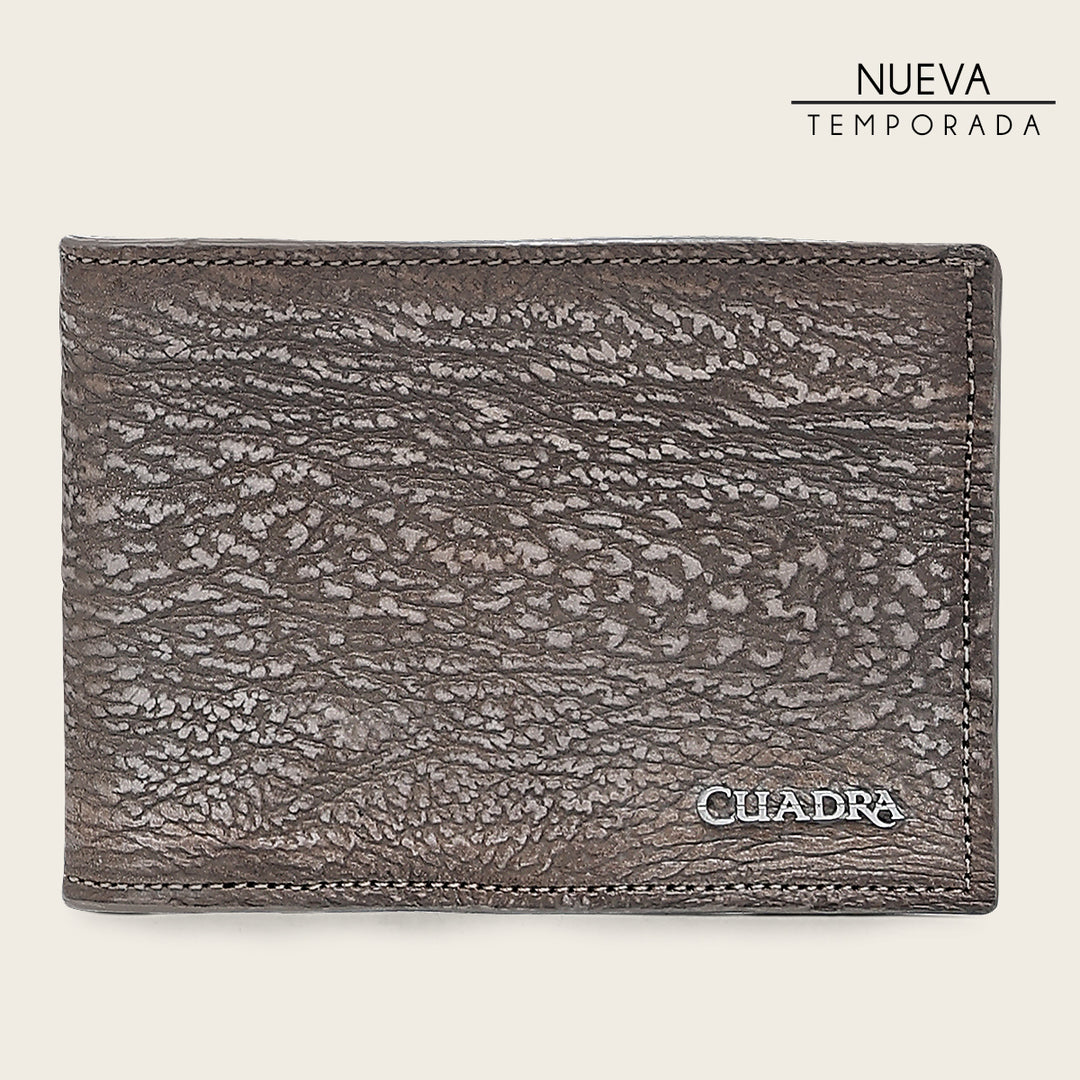 Cartera en piel genuina de tiburón para caballero