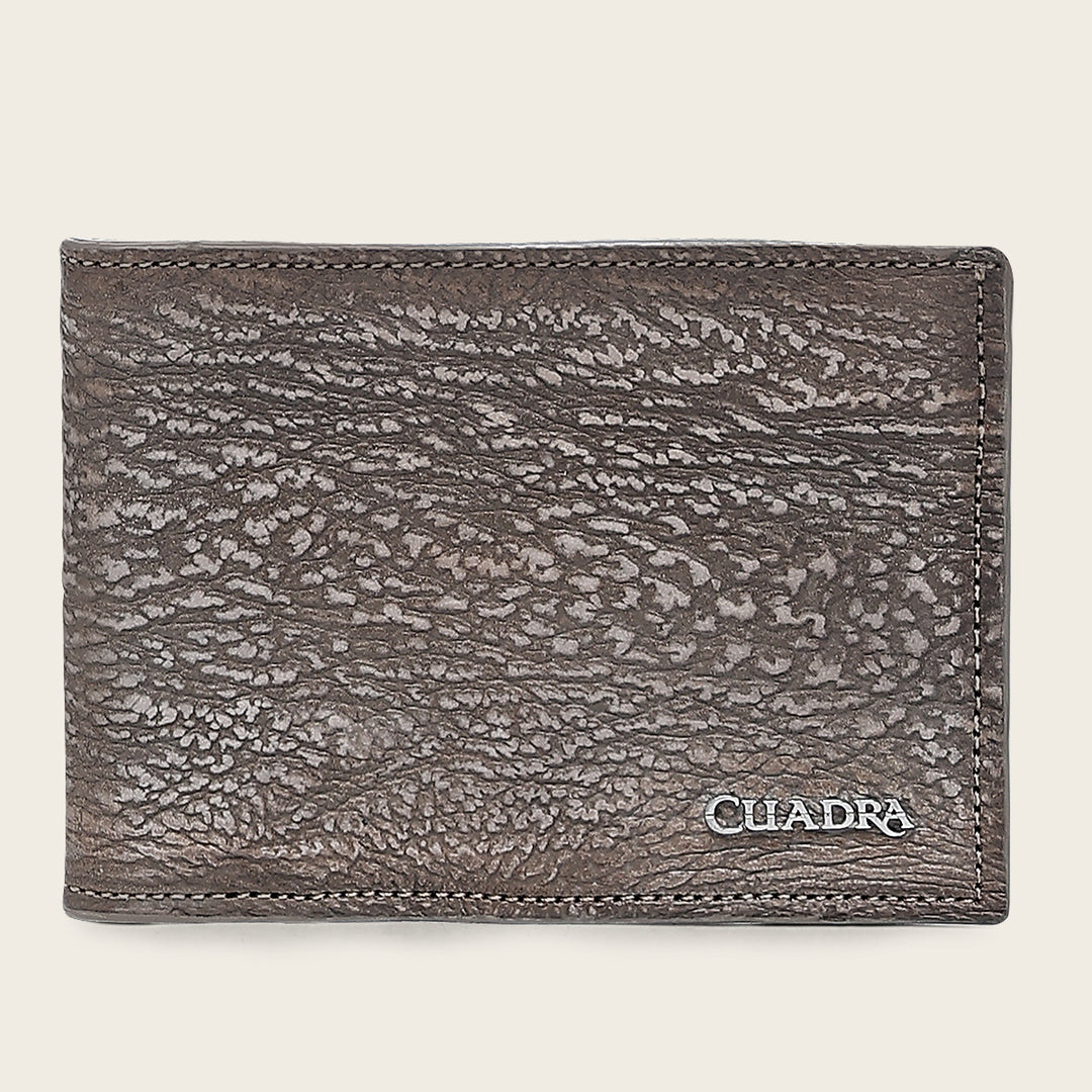 Cartera en piel genuina de tiburón para caballero