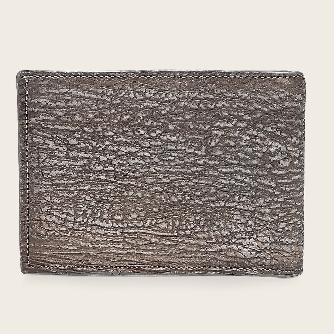 Cartera en piel genuina de tiburón para caballero