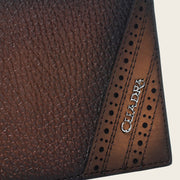 Cartera en piel genuina de venado para caballero Carteras 