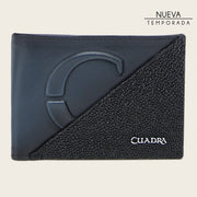 Cartera en piel genuina de mantarraya para caballero Carteras 