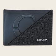 Cartera en piel genuina de mantarraya para caballero Carteras 