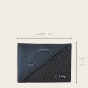 Cartera en piel genuina de mantarraya para caballero Carteras 