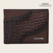 Cartera en piel genuina de alligator para caballero Carteras 