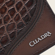 Cartera en piel genuina de alligator para caballero Carteras 