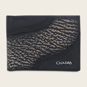 Cartera en piel genuina de tiburón para caballero Carteras 