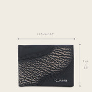Cartera en piel genuina de tiburón para caballero Carteras 