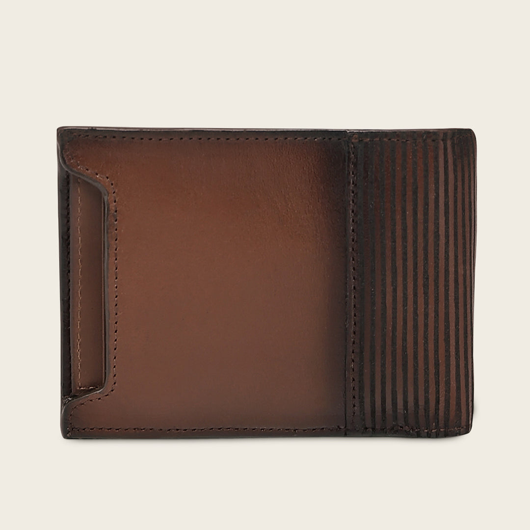 Cartera en piel genuina de alligator