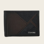 Cartera en piel genuina de mantarraya para caballero