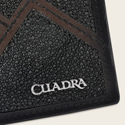 Cartera en piel genuina de mantarraya para caballero