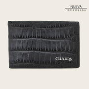 Cartera en piel genuina de alligator para caballero