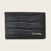 Cartera en piel genuina de alligator para caballero
