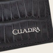 Cartera en piel genuina de alligator para caballero