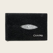 Cartera en piel genuina de mantarraya para caballero