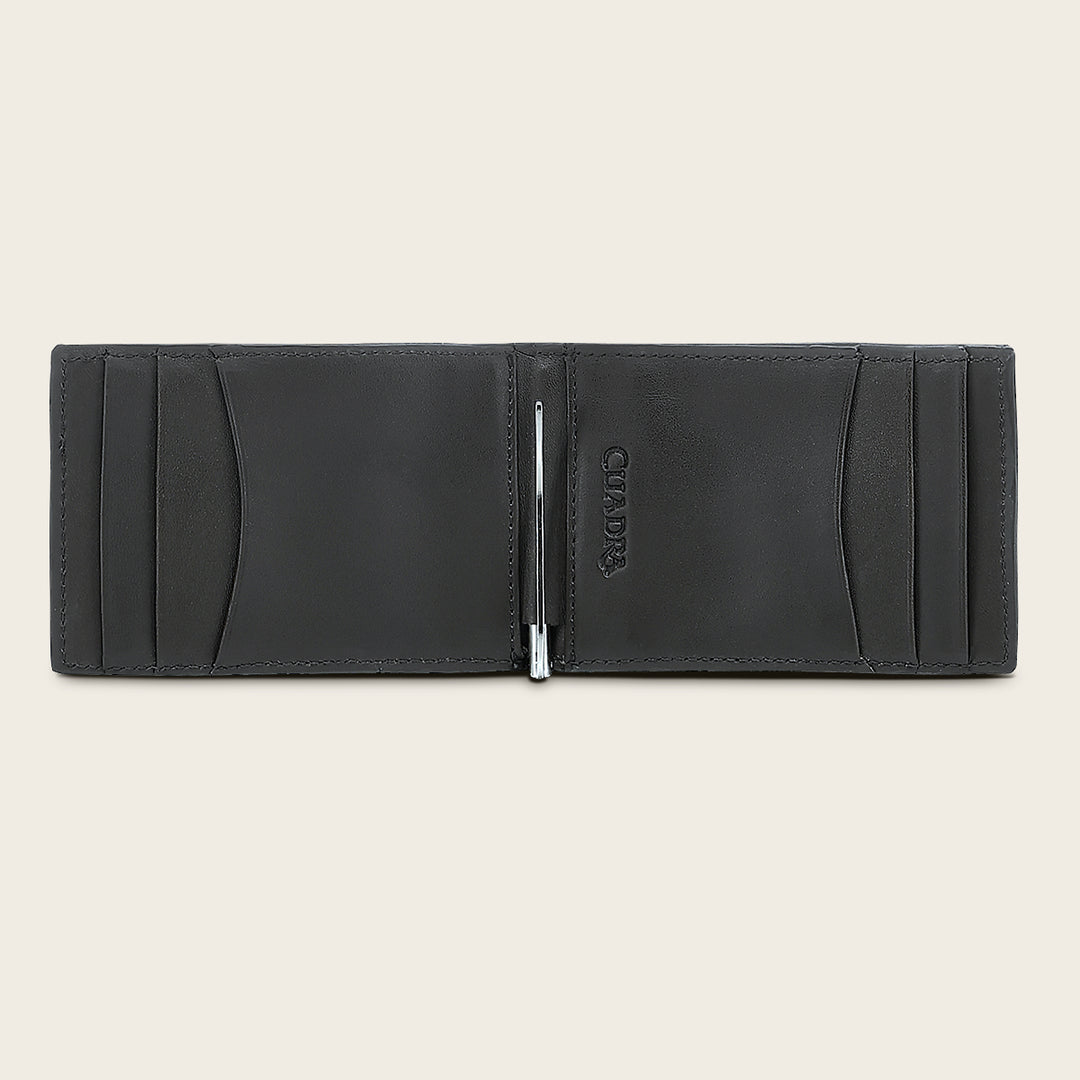 Cartera en piel genuina de mantarraya para caballero