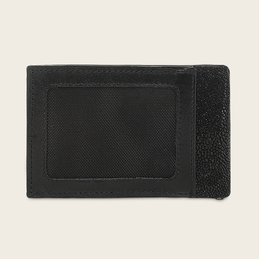 Cartera en piel genuina de mantarraya para caballero