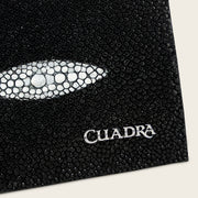 Cartera en piel genuina de mantarraya para caballero