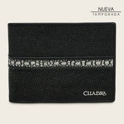 Cartera en piel genuina de mantarraya para caballero