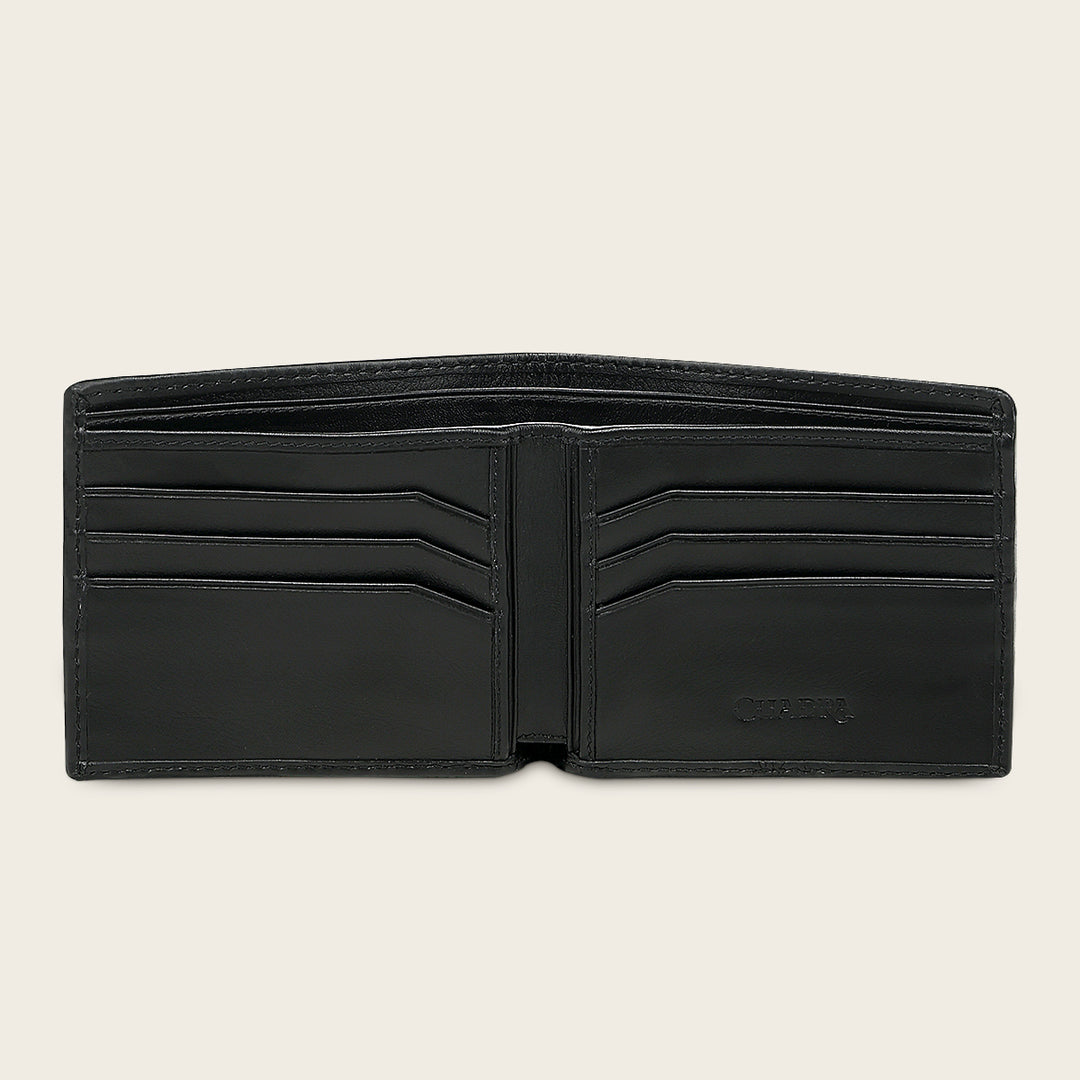 Cartera en piel genuina de mantarraya para caballero