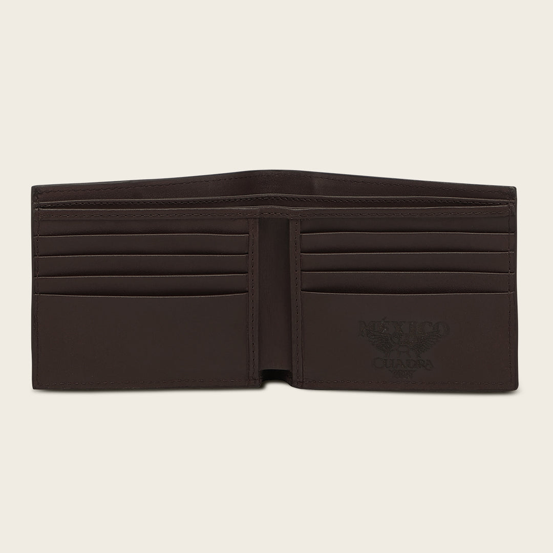 Cartera en piel genuina de alligator para caballero edición limitada 2026