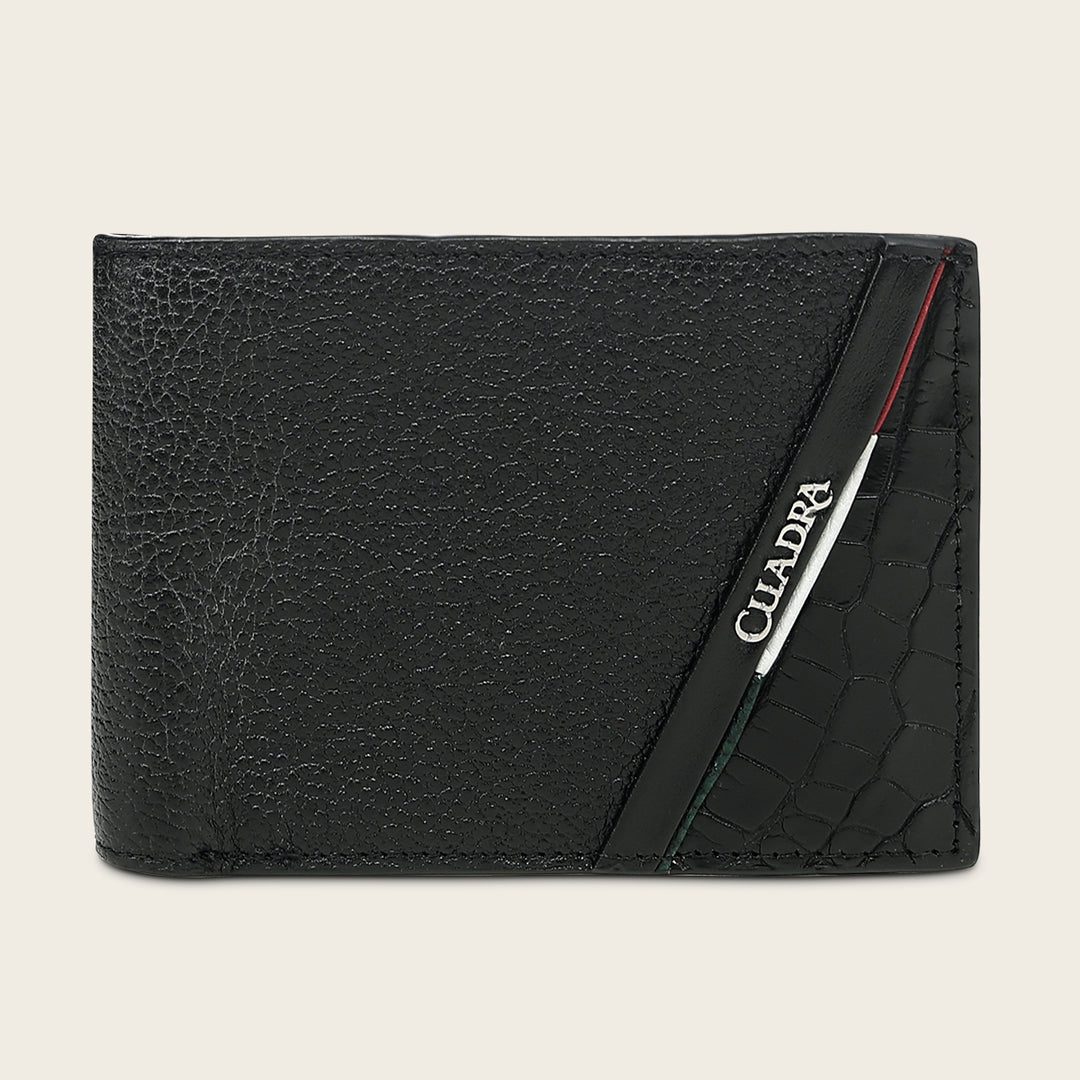 Cartera en piel genuina de alligator para caballero edición limitada 2026