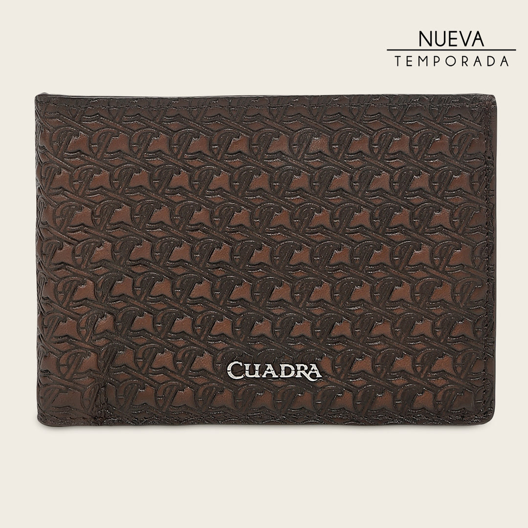 Cartera en piel genuina de bovino para caballero