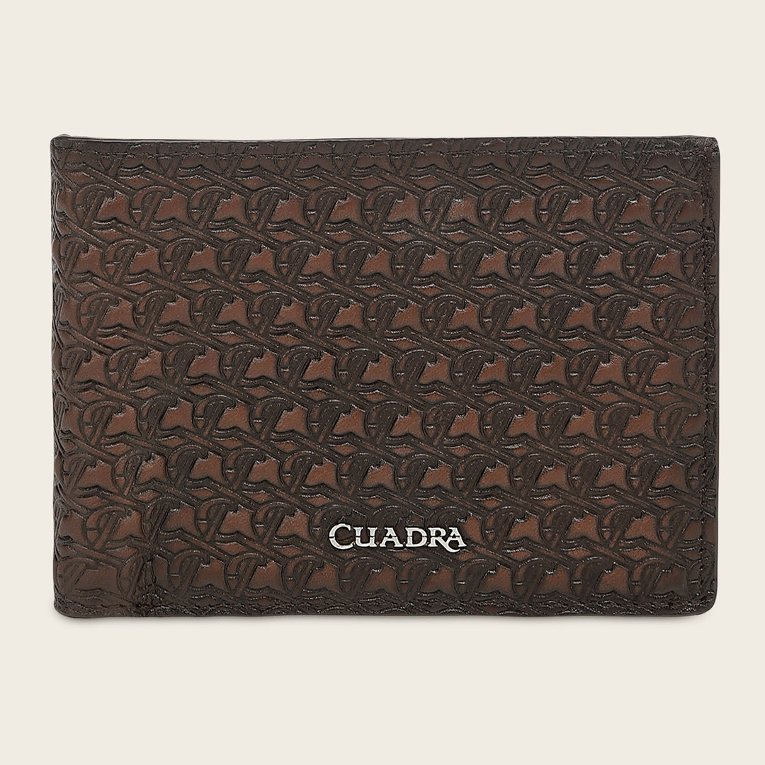 Cartera en piel genuina de bovino para caballero