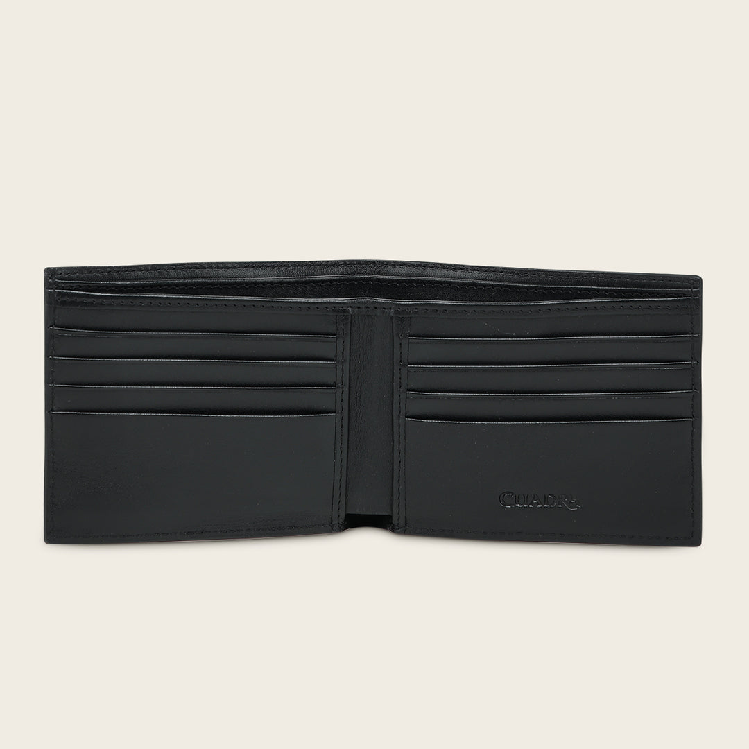 Cartera "Edición limitada del 35 aniversario Cuadra” Full Exotic en piel genuina de alligator para caballero