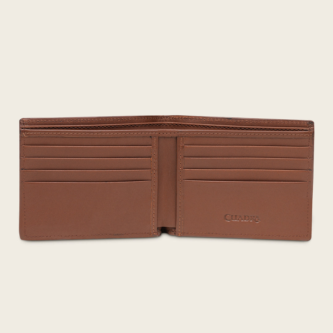 Cartera "Edición limitada del 35 aniversario Cuadra” Full Exotic en piel genuina de alligator para caballero