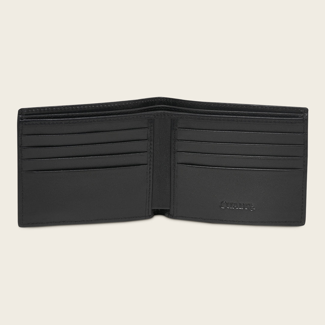 Cartera "Edición limitada del 35 aniversario Cuadra” Full Exotic en piel genuina de alligator para caballero
