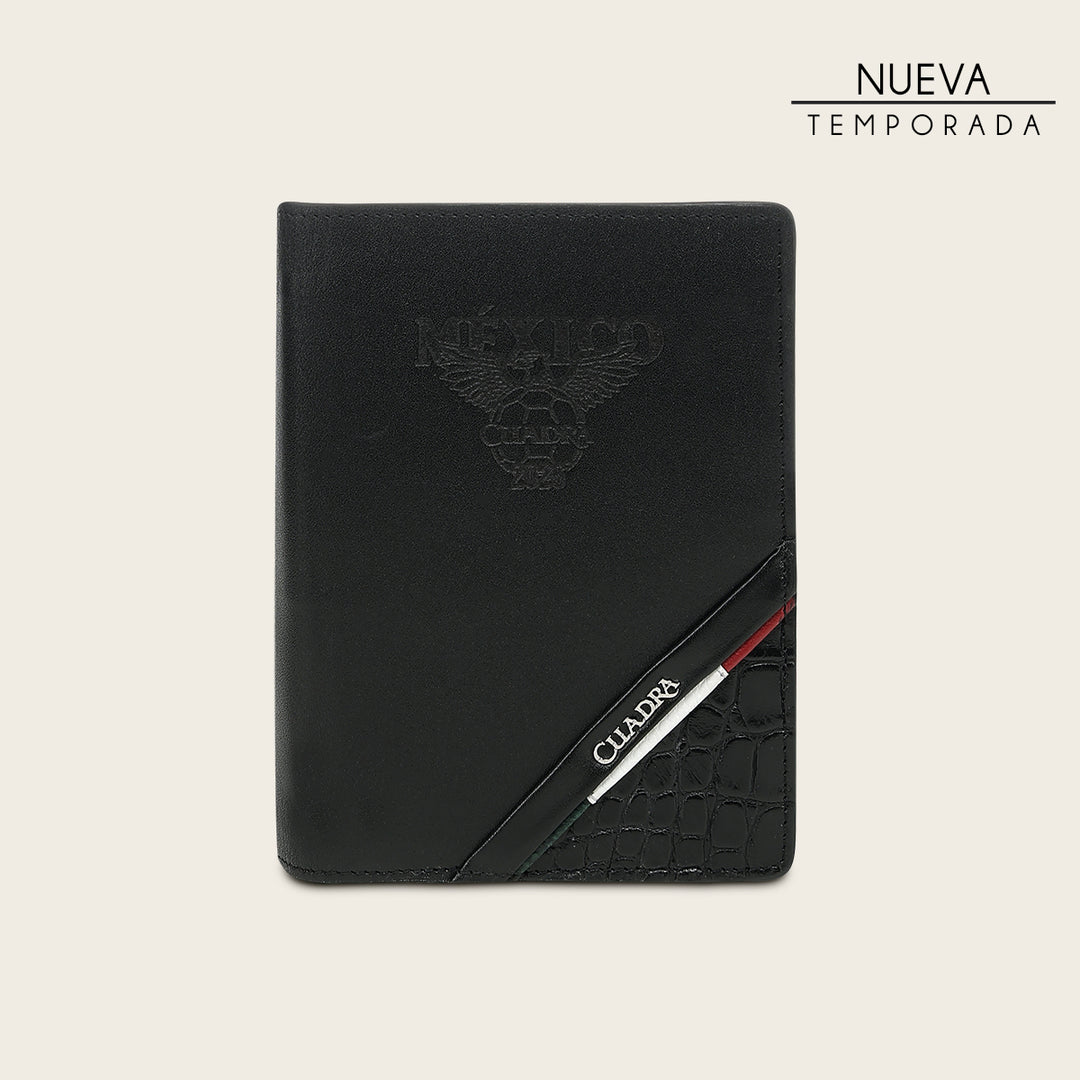 Portapasoporte en piel genuina de alligator para caballero edición limitada 2026